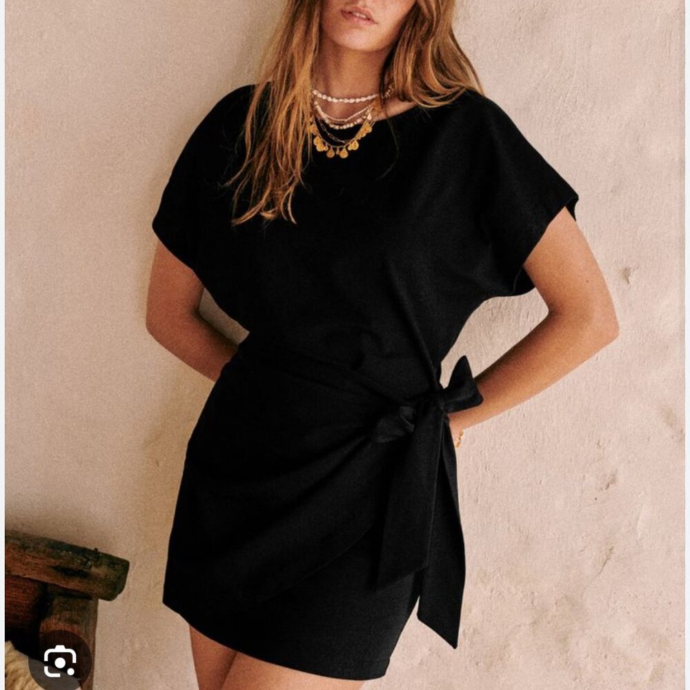Sezane Sabrina Dress Black - Size S